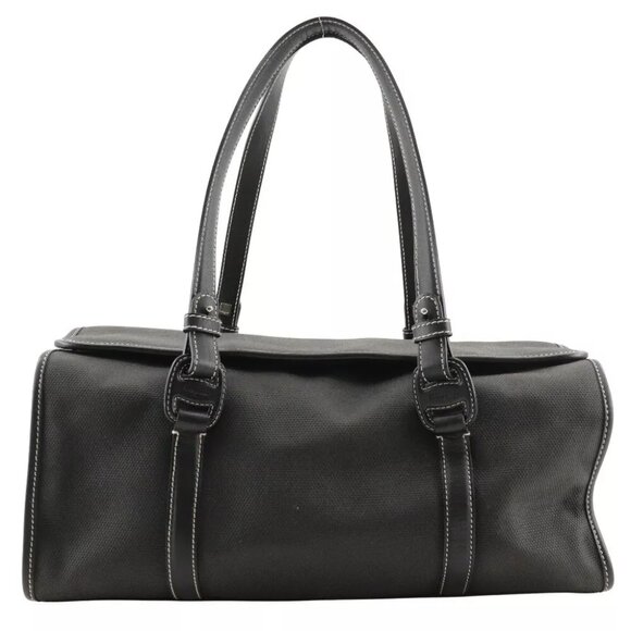 Salvatore Ferragamo Handbags - Salvatore Ferragamo Vala Handbag black canvas Women